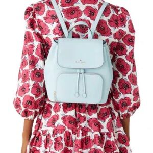 Kate Spade New York Kristi medium flap dewy blue Backpack